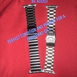 Two metal Apple Watch bands. Adjustable.